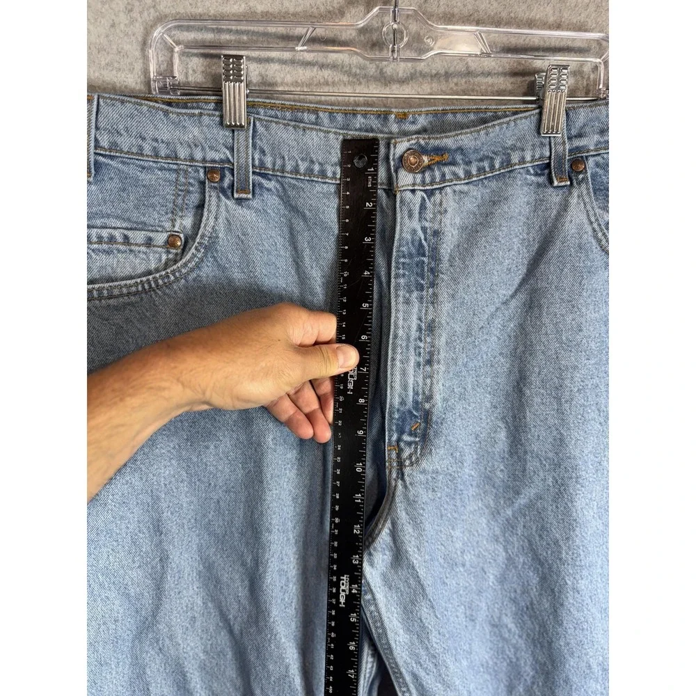 Levis 545 Jeans Mens 42x32 Blue Loose Fit Denim Tapered Leg Zip Fly 90s Y2K‎